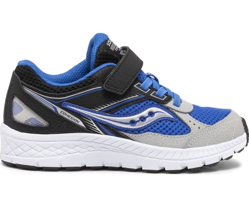 Tenis Saucony Cohesion 14 A/C Niños Zapatillas Negras / Azules México MX-041-LV